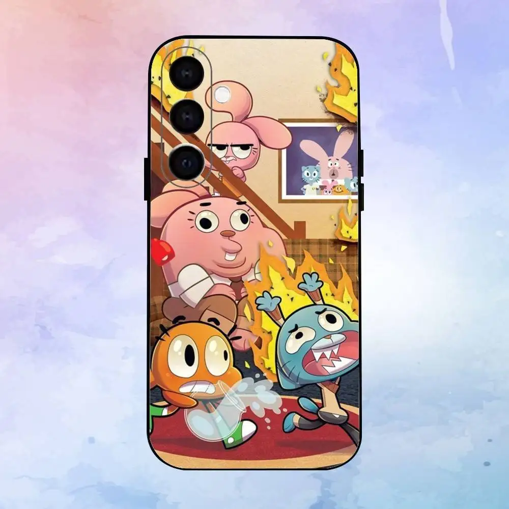 حافظة هاتف G-UMBALL مذهلة لهاتف سامسونج جالاكسي A73، A72، A71، A70، A53، A52، A51، أخرى غلاف أسود ناعم #6