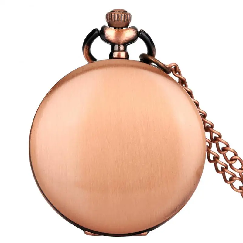 Vintage Rose Gold Steampunk Hollow Bloeiende Lotus Patroon Quartz Zakhorloge Ketting Ketting Hanger Antieke Klok Voor Mannen Vrouwen