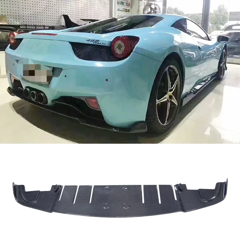 

Fashionable Simplicity Carbon Fiber Rear Bumper Diffuser Lip Fit for Ferrari 458 2-Door 2011-2013