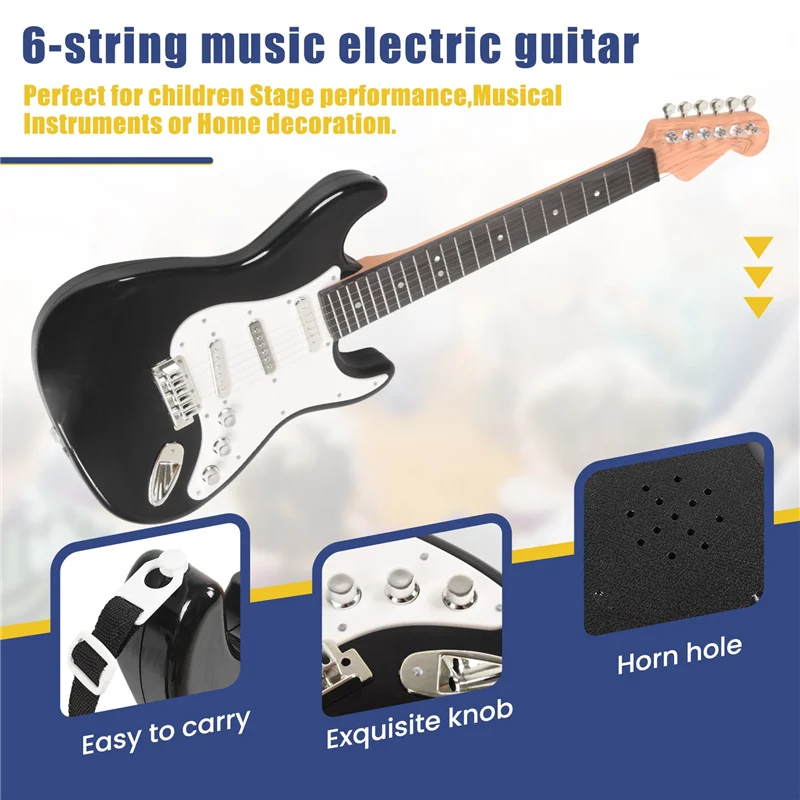 6 Strings Music Electric Guitar Kids Musical Instruments Educational  For Children