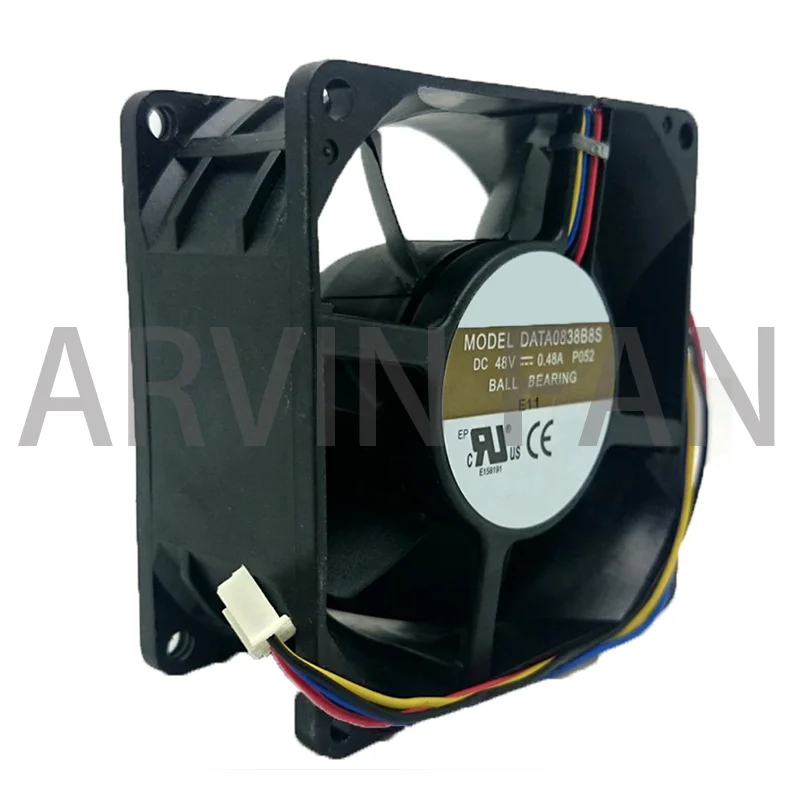 Original DATA0838B8S 8038 80*80*38mm DC 48V 0.48A 4-Pin Sever Axial Cooling Fan