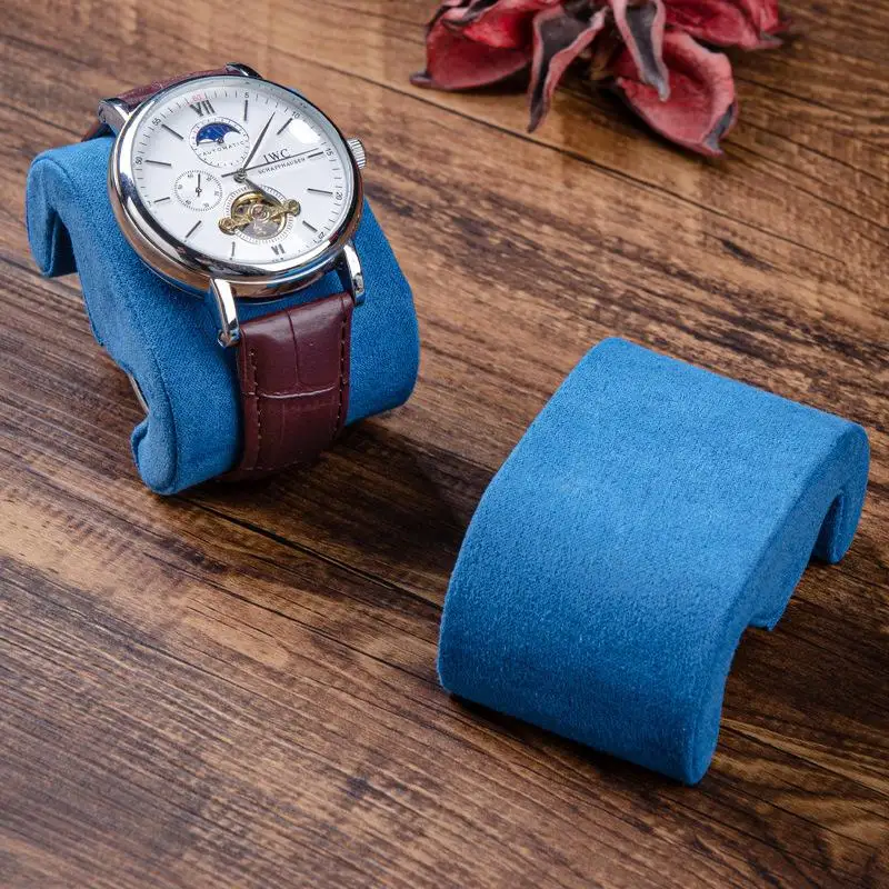 Watch Cushion Pad Soft Flannelette Jewelry Display Stand for Bracelet Bangle Storage Holder Case