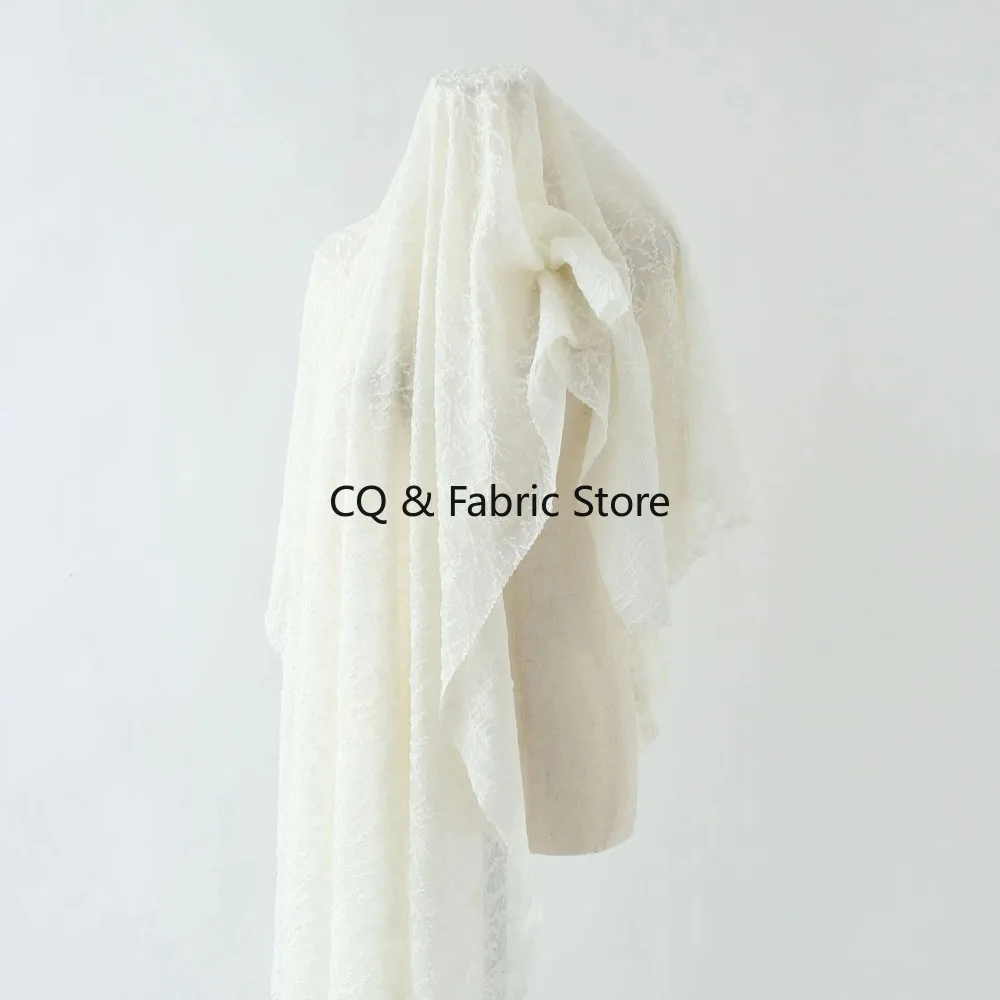 

Wool Lace Silky Soft Elastic Comfortable Knitted Sweater Jacquard Fabric Designer Fabric By The Yard Sewing Accessories
