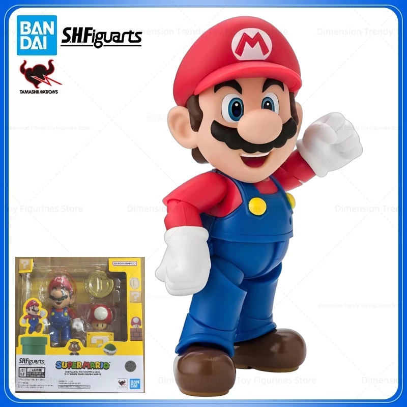 

В наличии: Оригинальная аниме-фигурка Super Mario от Bandai S.H.Figuarts, коллекционная модель, игрушка, подарок DT