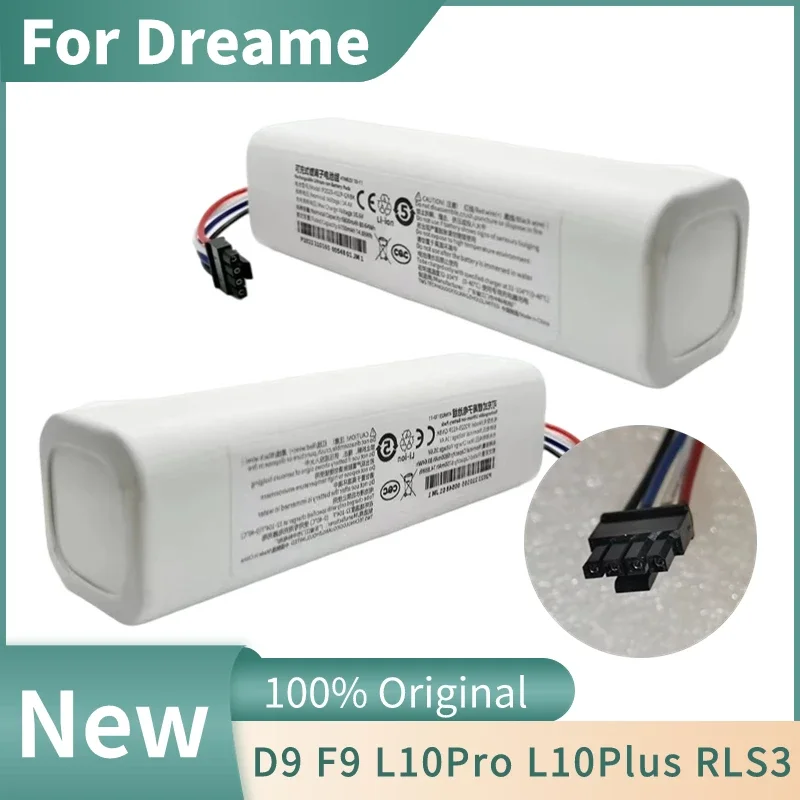 

For Dreame RLS3 RLS5 RLS5L RLS5D F9 D9 L10 Pro Plus Accessories Parts P2008-4S2P-MMBK Original Replacement Battery