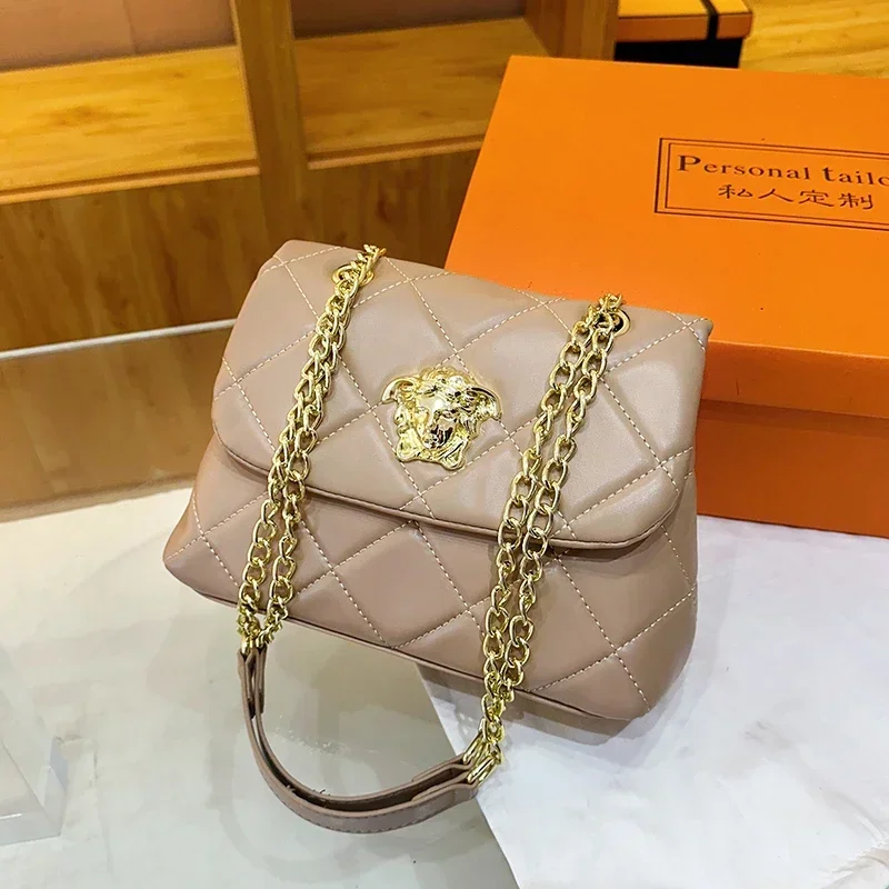 

Classic Luxury Leather Tote Bag Women's Designer Crossbody Shoulder Handbag Elegant Ladies Purse