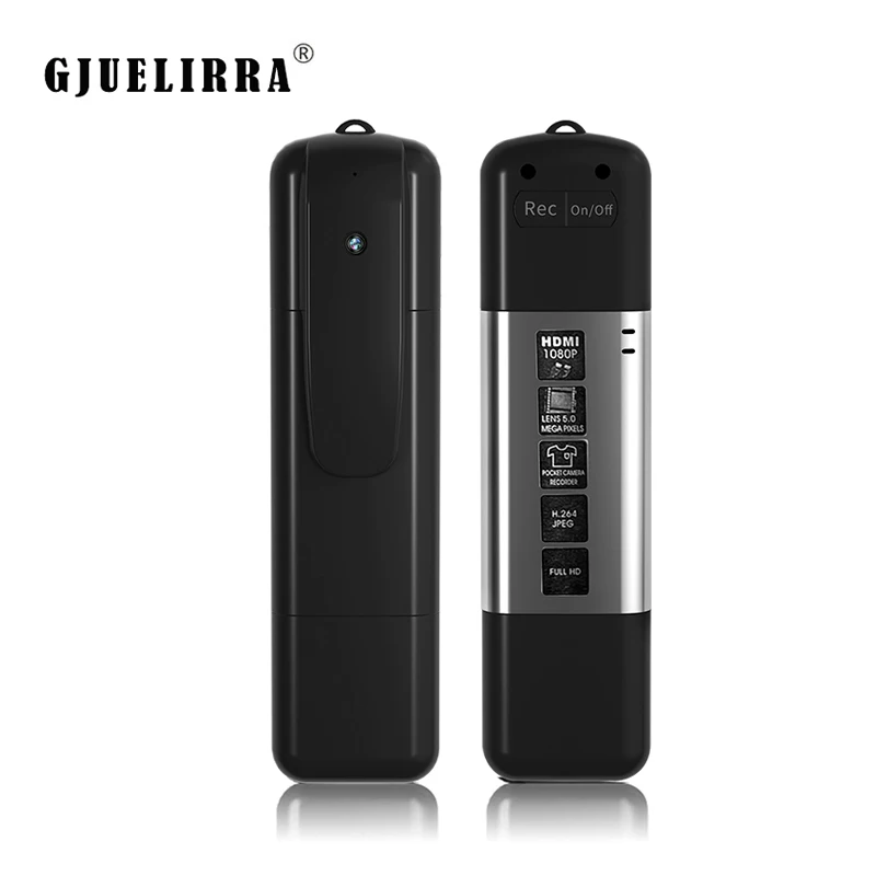 GJUELIRRA V8 Police Body Camera 1080P Full HD Wearable Video Security Cam IR Night Vision Mini Camcorders Mini Body Camera