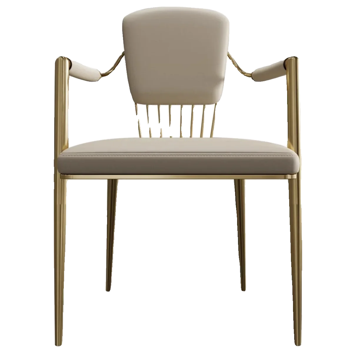 

Light luxury tea chair, office desk, backrest for guests, Italian style, restaurant stainless steel dining chair