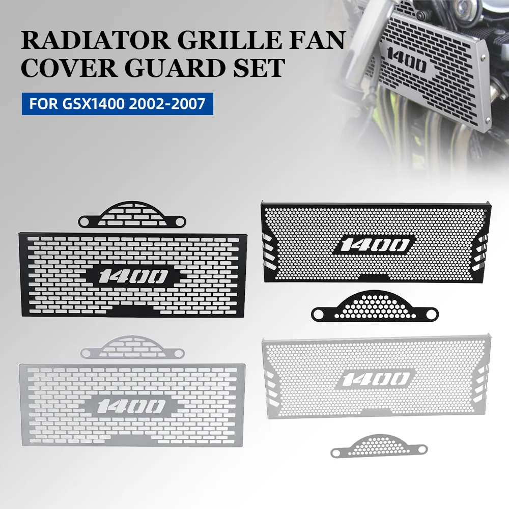 

Motorcycle Radiator Guard Grille Fan Cover Guard Set Protector FOR SUZUKI GS X1400 2002-2003-2004-2005-2006-2007 Accessories