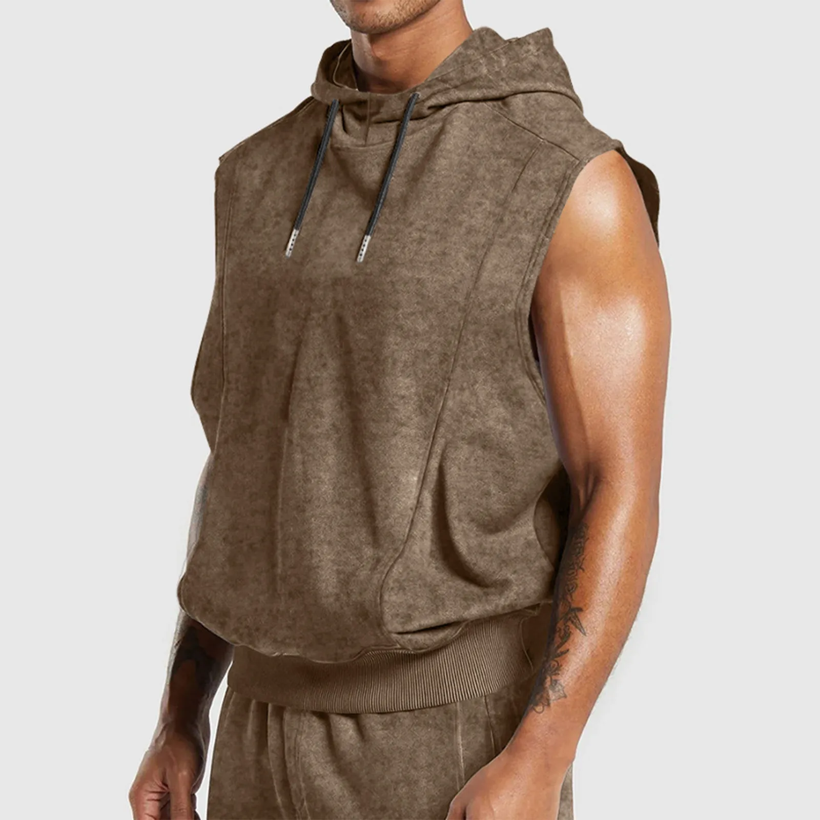 

Casual Man Sleeveless Shirt Daily Muscle Men'S Sports Casual Tank Top Summer Fitness Solid Men'S Shirt Gym Clothing Man New