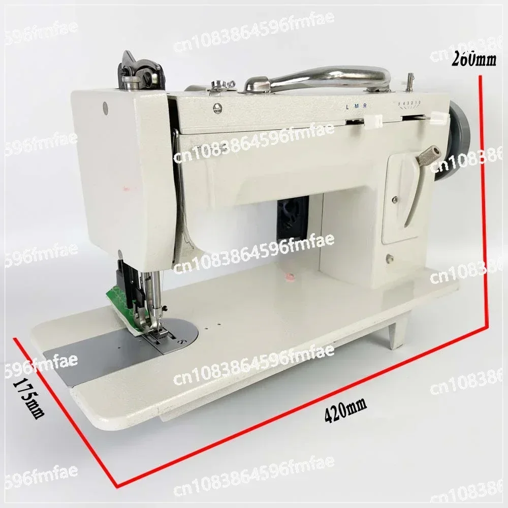 Electric Thick Material Sewing Machine Walking Foot Zigzag Stitch 9'' Arm Leather and Heavy-Duty Sewing Machine