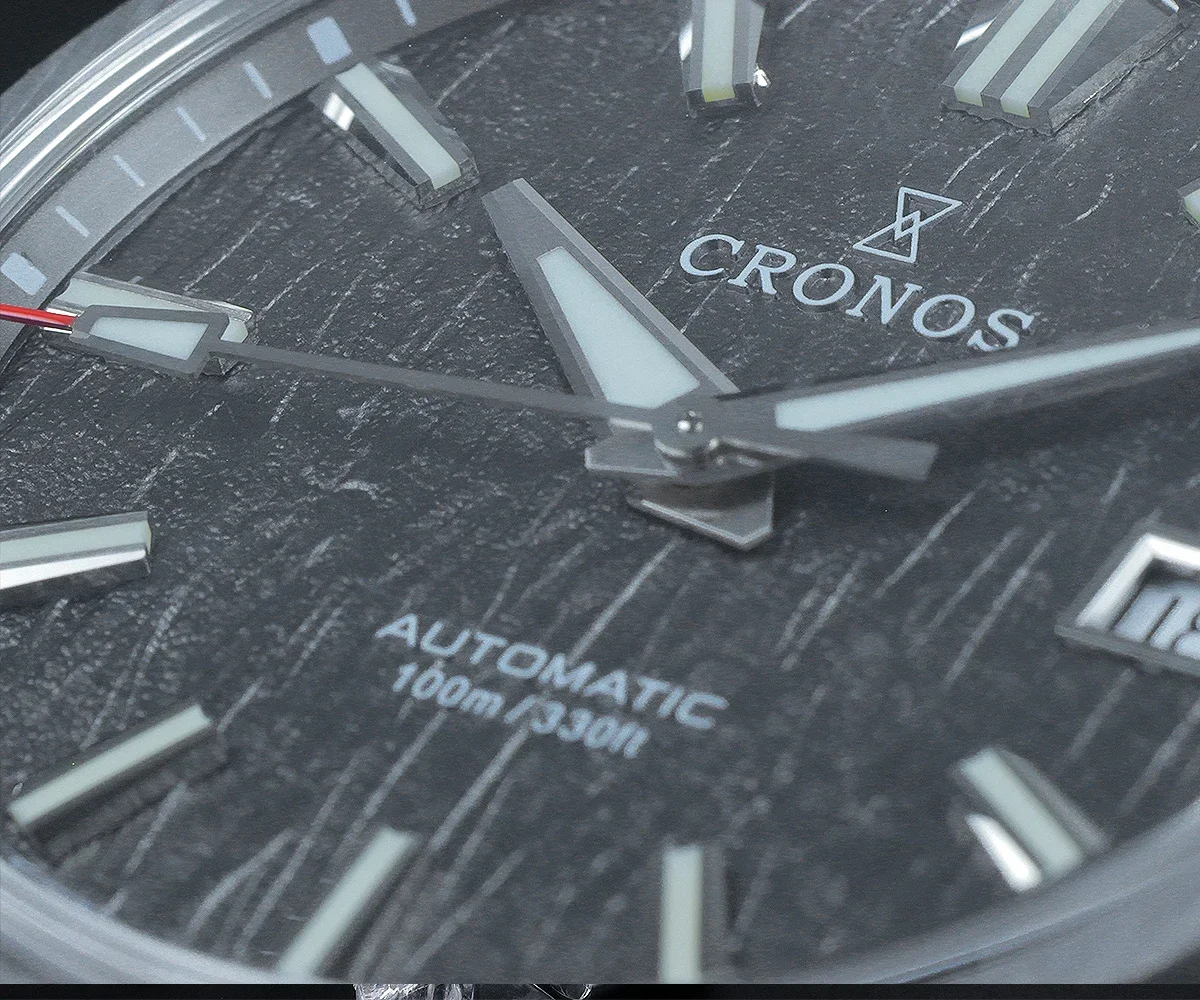 كرونوس GS 39 مللي متر الملمس الساعات الفاخرة للرجال فستان الأعمال SW200 التلقائي الميكانيكية مقاوم للماء 100 متر أنثى نهاية الروابط L6037M