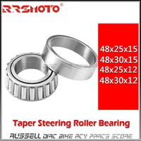 30x48x15 25x48x15 12mm 25*48 30*48 Steering Stem Taper Roller Bearing For Tricycle Motorcycle Dirt Pit Bike ATV Quad Spare Parts