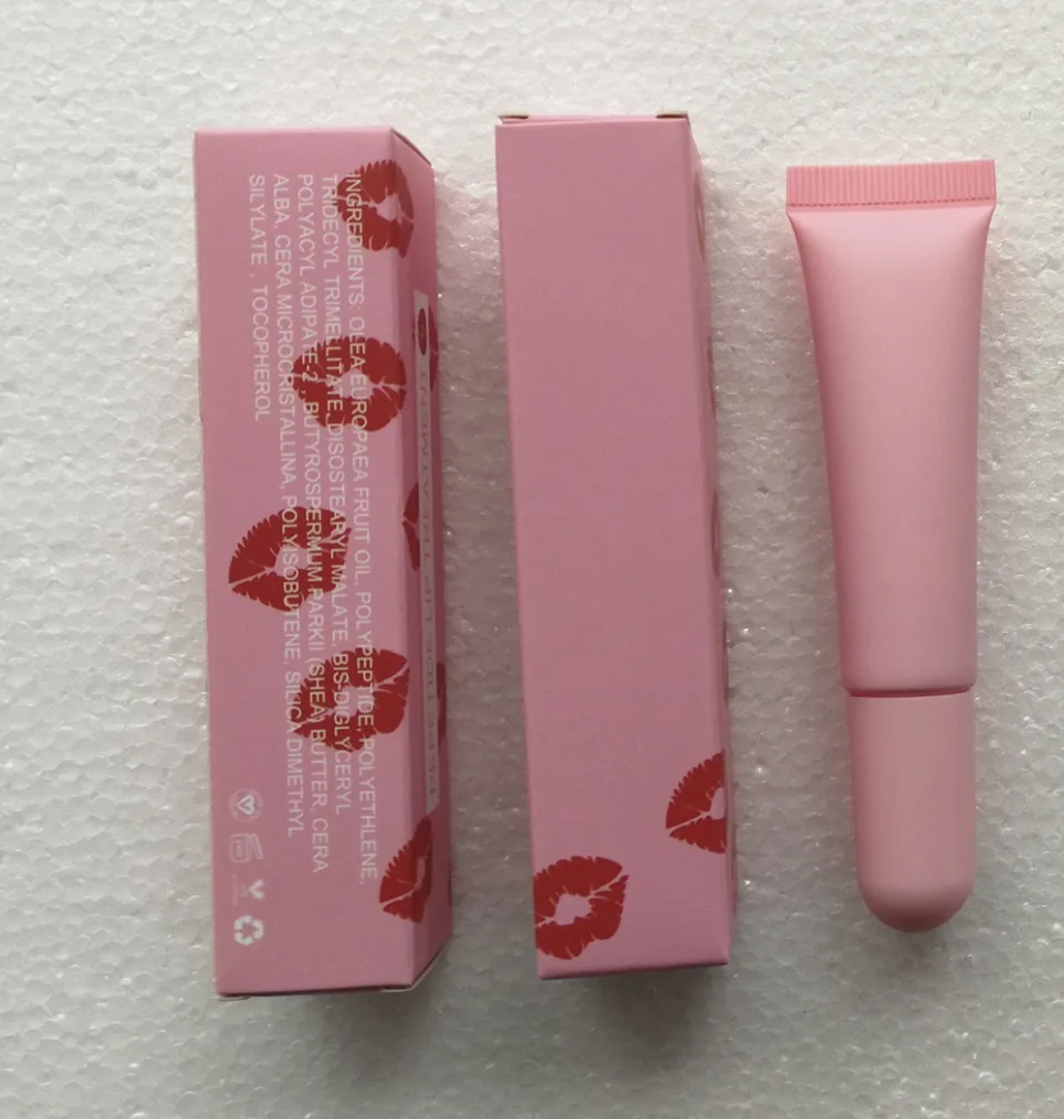 Marca própria maquiagem peptídeo hidratante brilho labial bálsamo de manteiga batom hidratante vegano logotipo personalizado atacado
