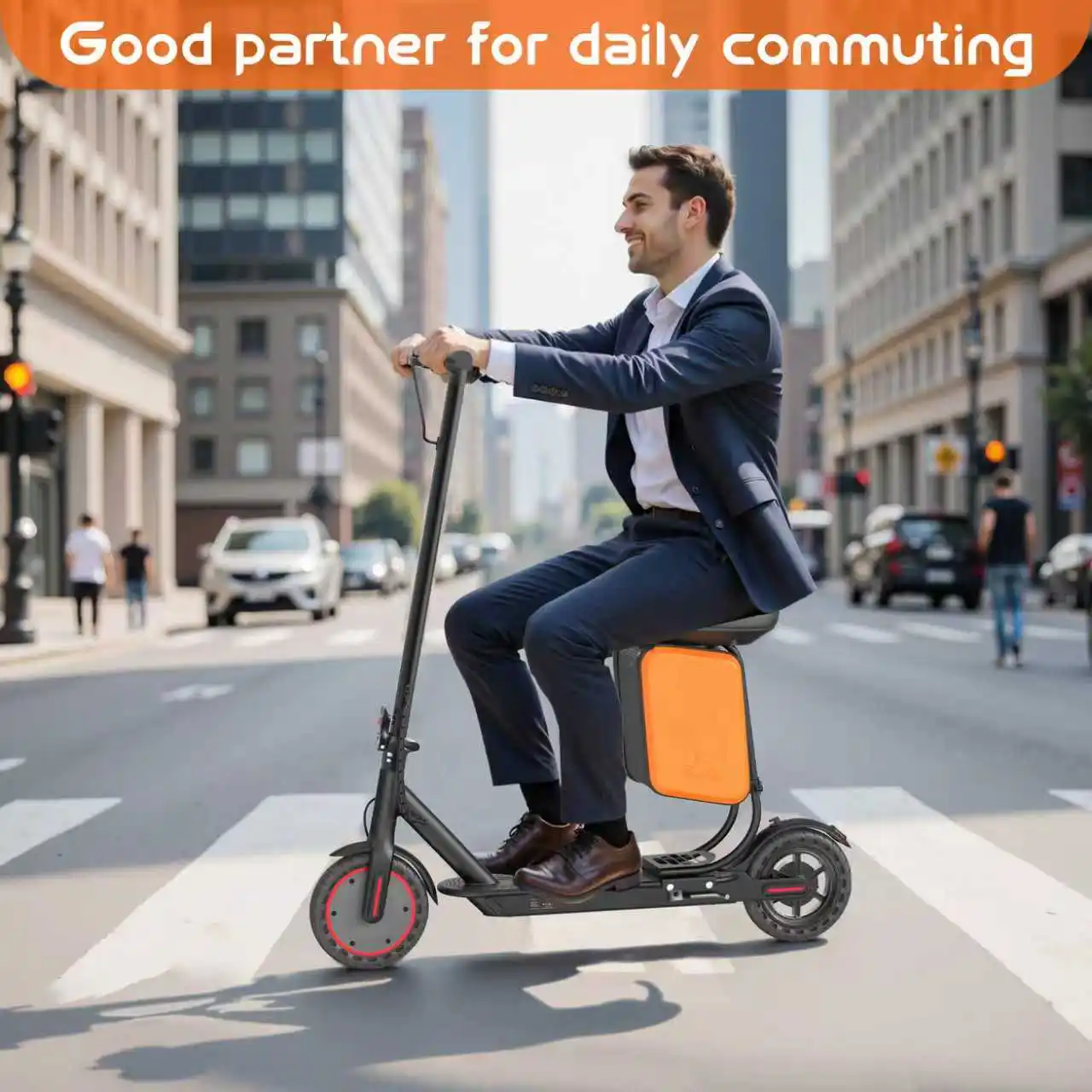 

350W High Quality Electric Scooter Adults 36V 10.5Ah Battery 8.5 Inch Solid Tire Foldable E-Scooter With Seat Wholesale