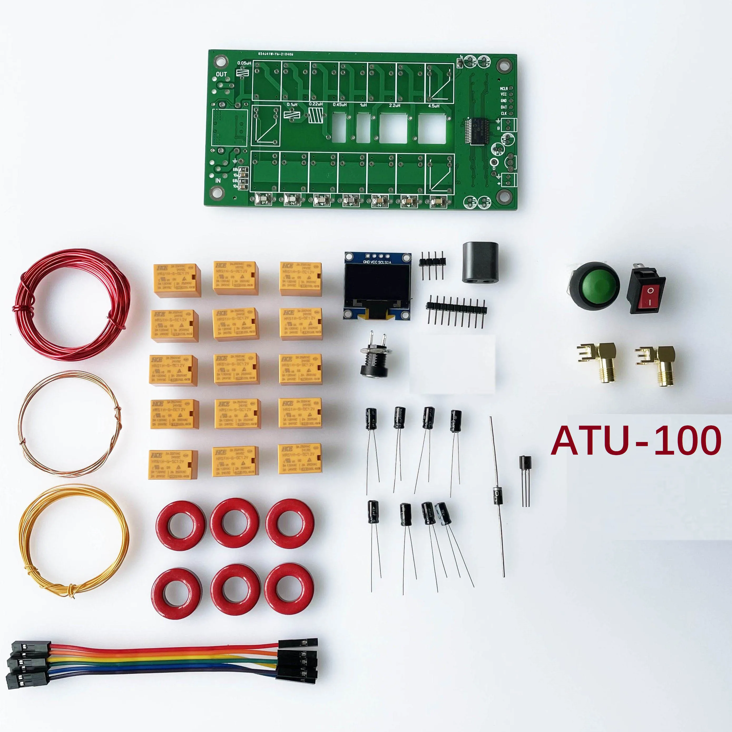 Kits de sintonizador de antena automática, Firmware programado SMT Chip soldado, N7DDC, 7x7, ATU-100, ATU100