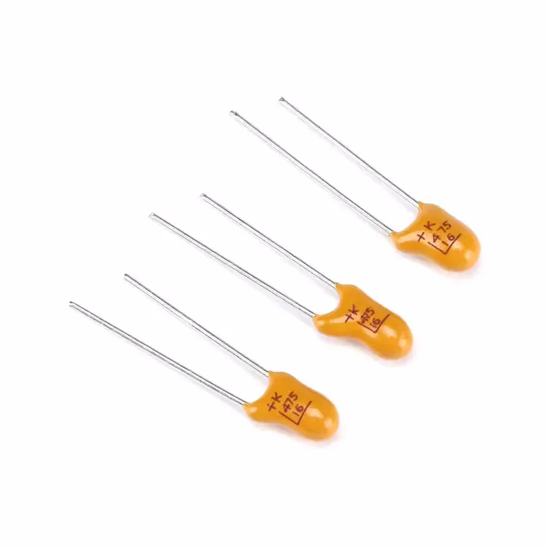 

50pcs IN-LINE TANTALUM CAPACITOR 16V 4.7UF (475K) ACCURACY ± 10% 2.54MM PITCH