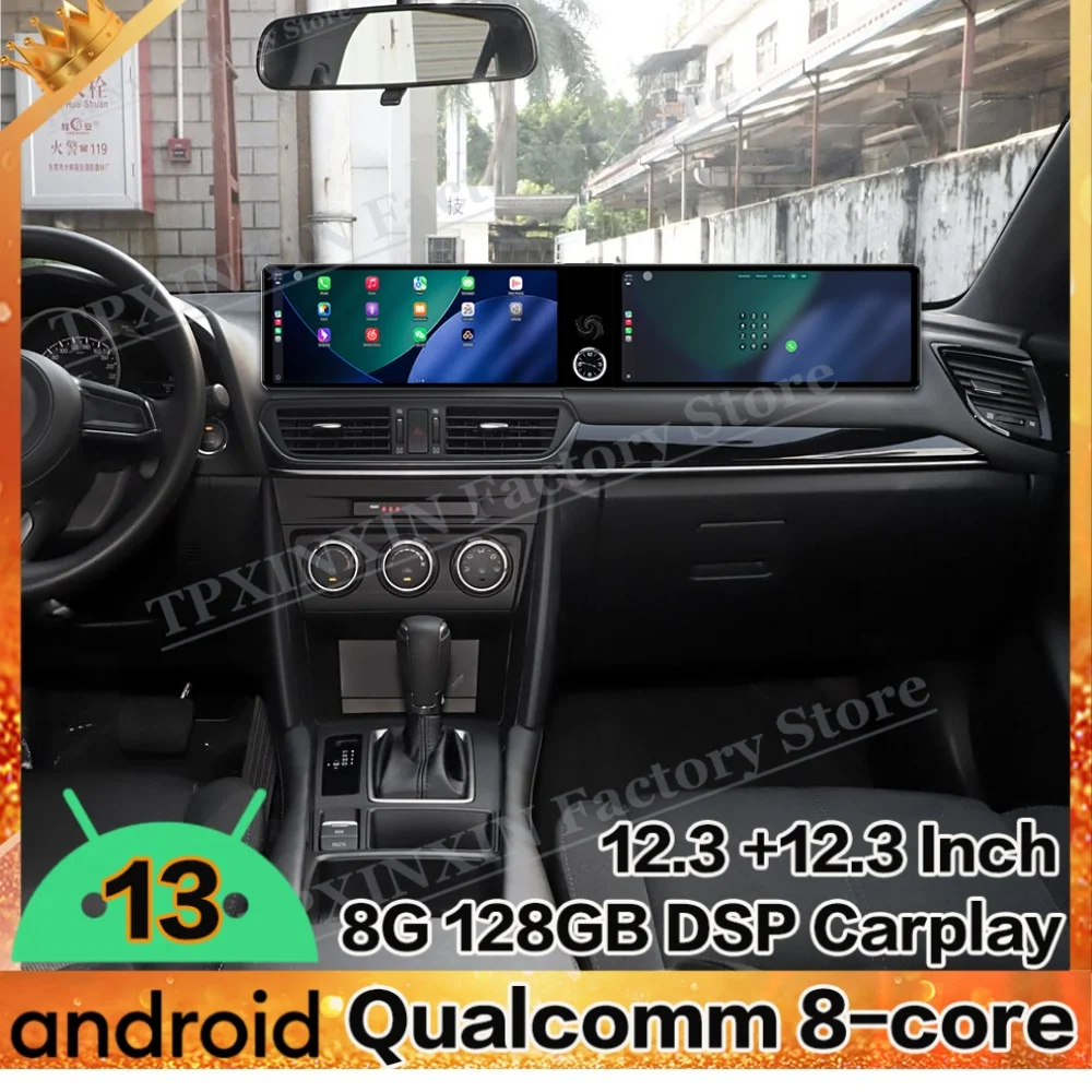 

Dual Screen Interaction Android Auto For Mazda CX-4 2016~2021 Multimedia GPS Navigation Car Radio Stereo Receiver IPS Head Unit