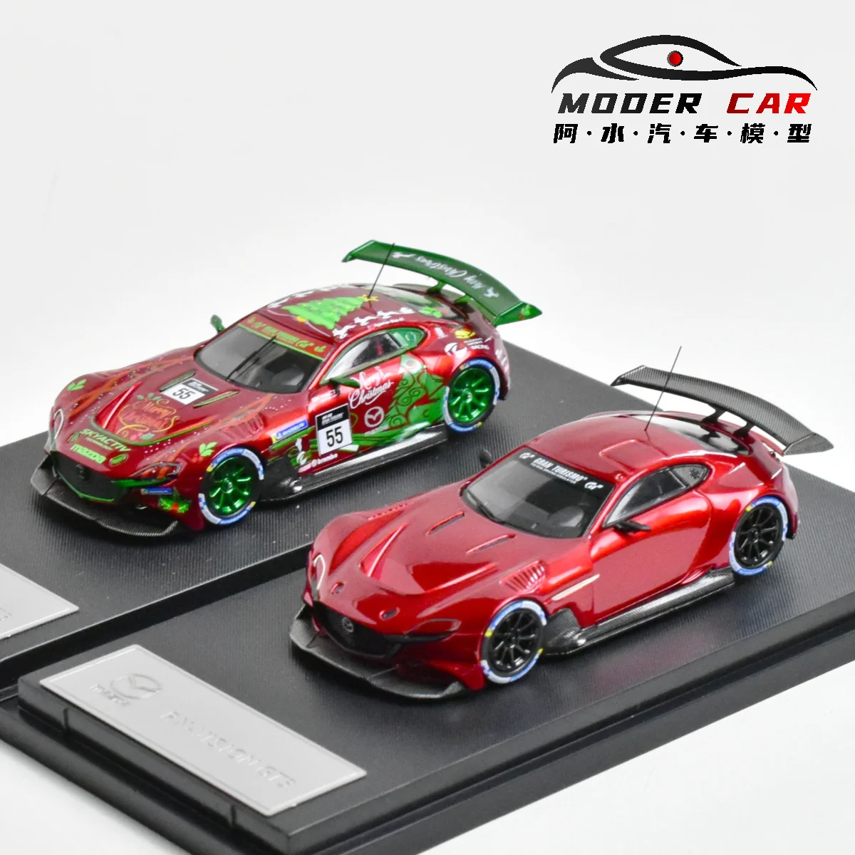 グローリーモデル 1:64 ティーンエイジャーへのギフトマツダ RX ビジョン GT3 ダイキャストモデルカー