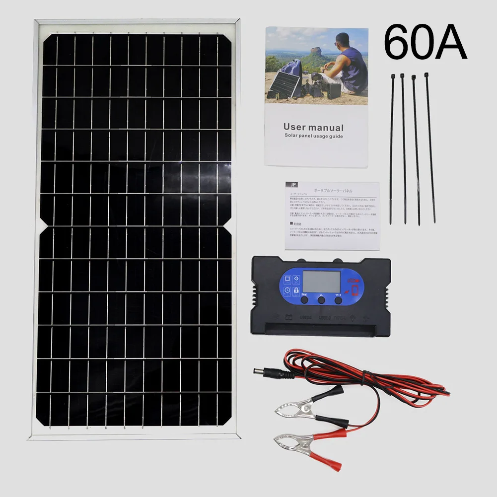 لوحة طاقة شمسية 17 وات أحادية البلورية 5 فولت 12 فولت 18 فولت مخرج لشحن بطارية موثوقة واستخدام وحدة التحكم على المنصة #3