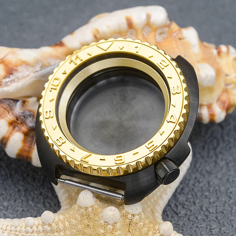 Seiko SKX 6105 6309 السلاحف أذن البحر حالة مختومة الغطاء الخلفي الياقوت الزجاج صالح NH35 اليابان ساعة الحركة التلقائية استبدال أجزاء