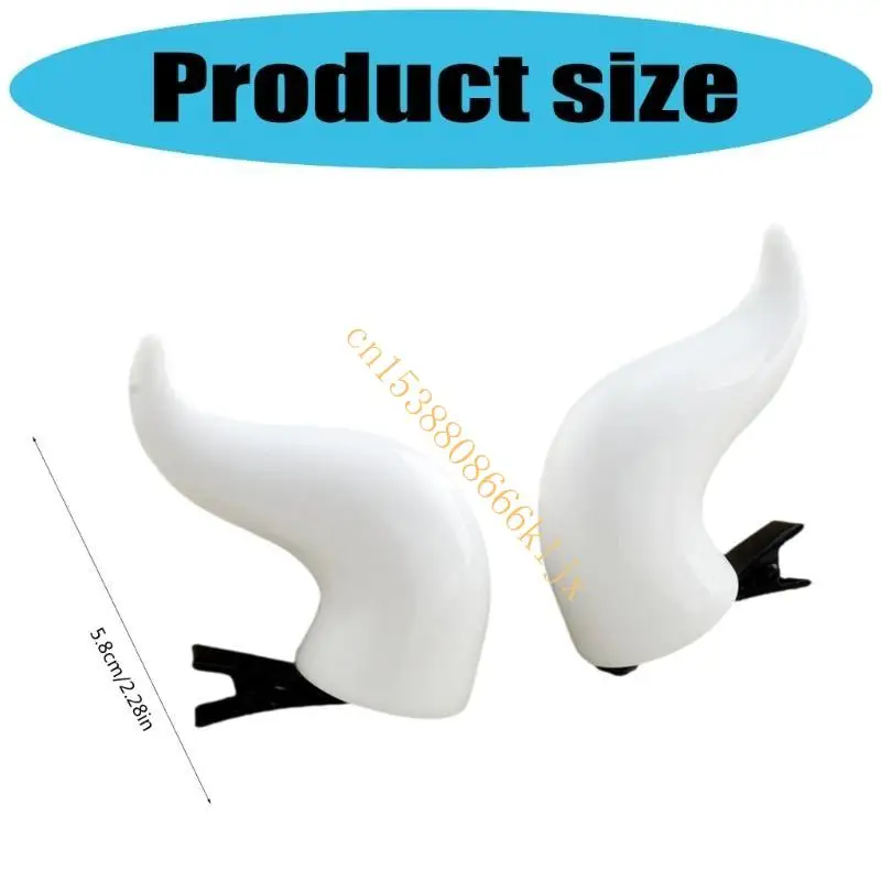 Devil Horn Hair Clip Cosplay Costume Dressbill Clip Clip Party Party 066c