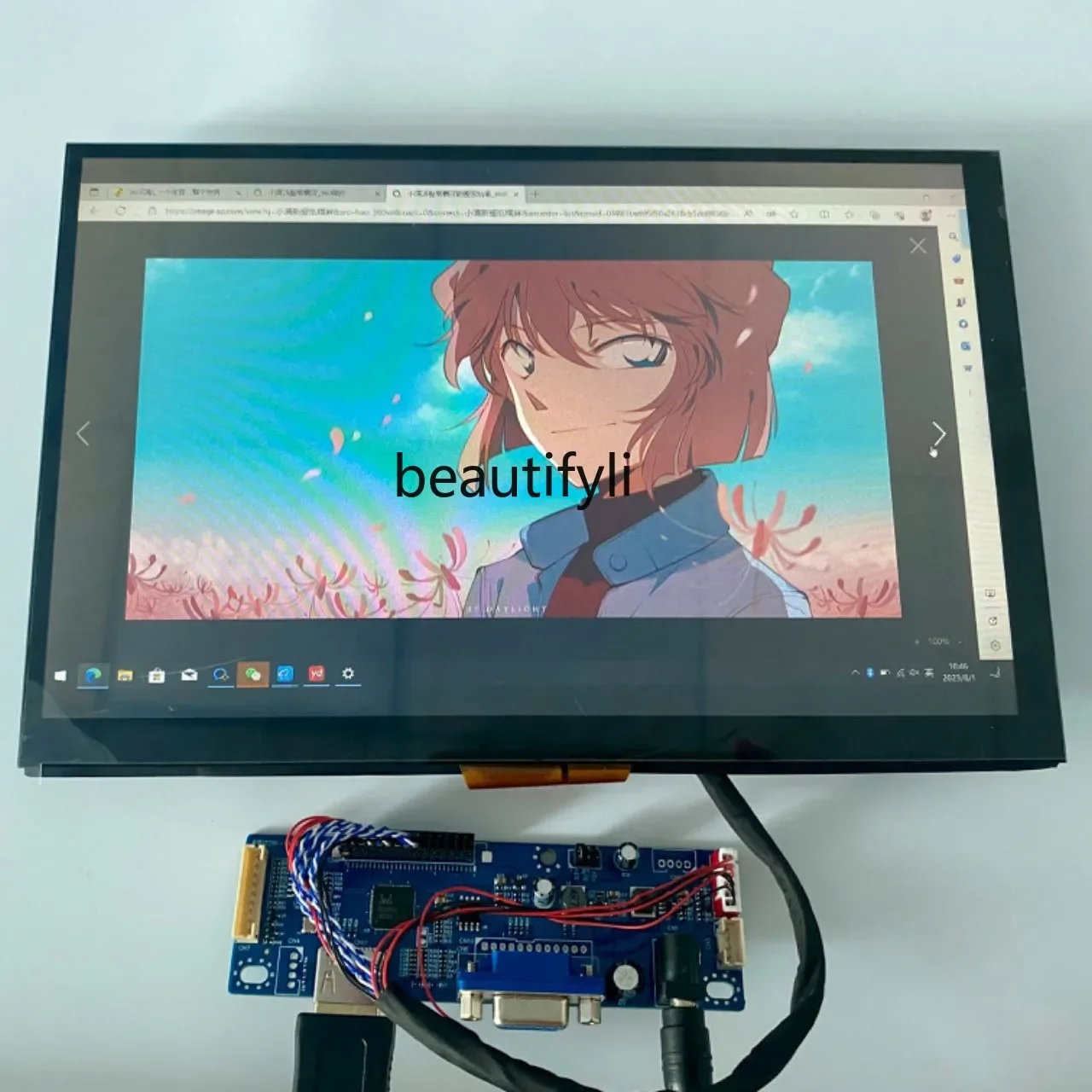 Asmt42 LCDワンラインディスプレイドライバーボードは静電容量式タッチとオーディオインターフェースをサポートしています。