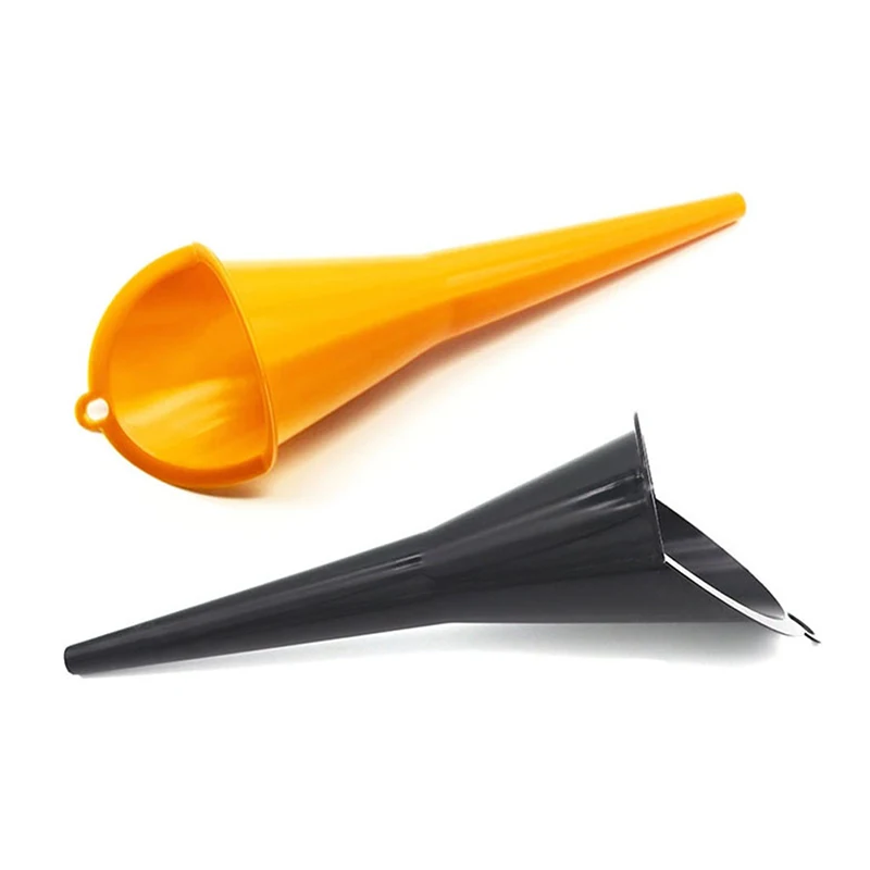 Car Long Stem Funnel Gasoline Oil Fuel Filling Tools Anti-splash Plastic Funnel Motorcycle Refueling Tools Auto Accessories