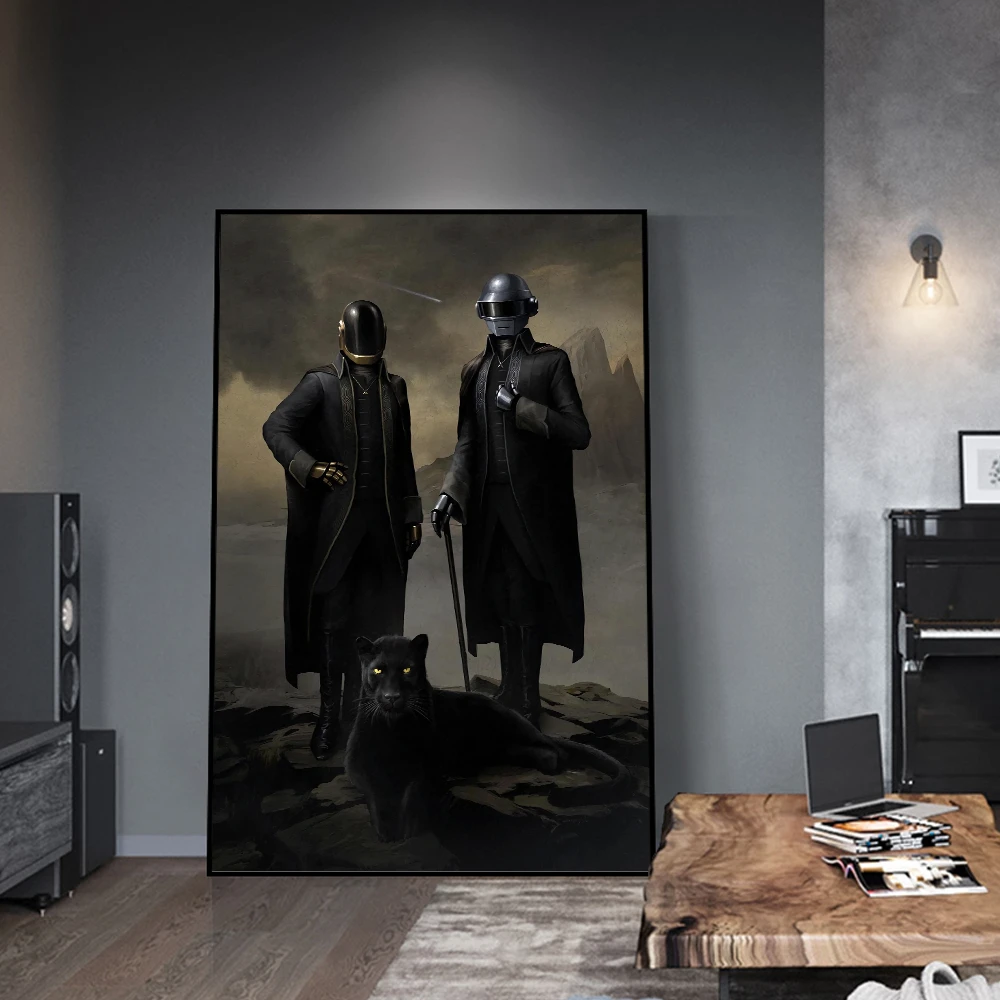 Daft Punk Weeknd Posters And Prints Classic French Band Wall Art Pictures For Living Room Home Decorative Canvas Paintings