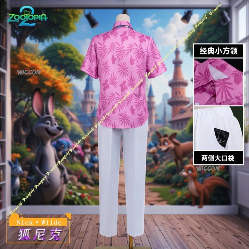 أفلام تأثيري ازياء البدلة الحيوان الثعلب قميص الفتيان النساء التعادل الرجال السراويل الوردي نيك الملبس حديقة الحيوان مرحلة حفلة عيد الميلاد عيد الهالوين