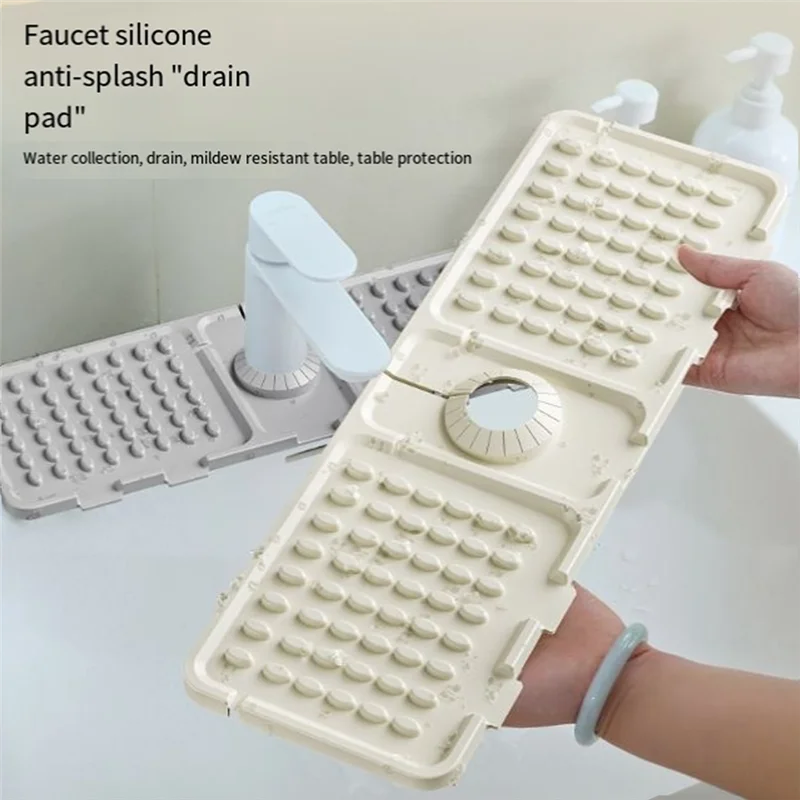وسادة صنبور حوض المطبخ ETRT، وسادة صنبور حوض السيليكون، وسادة حماية لحوض امتصاص الماء في الصنبور #3