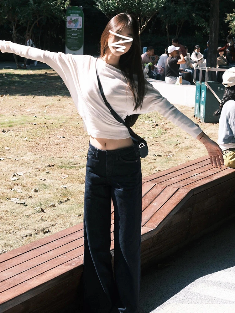 

Свитера Джемперы Пуловеры Женский топ с длинными рукавами Смешанные клетчатые заниженные плечи Повседневный Кофейный Сексуальный Ленивый Воскресенье Удобный