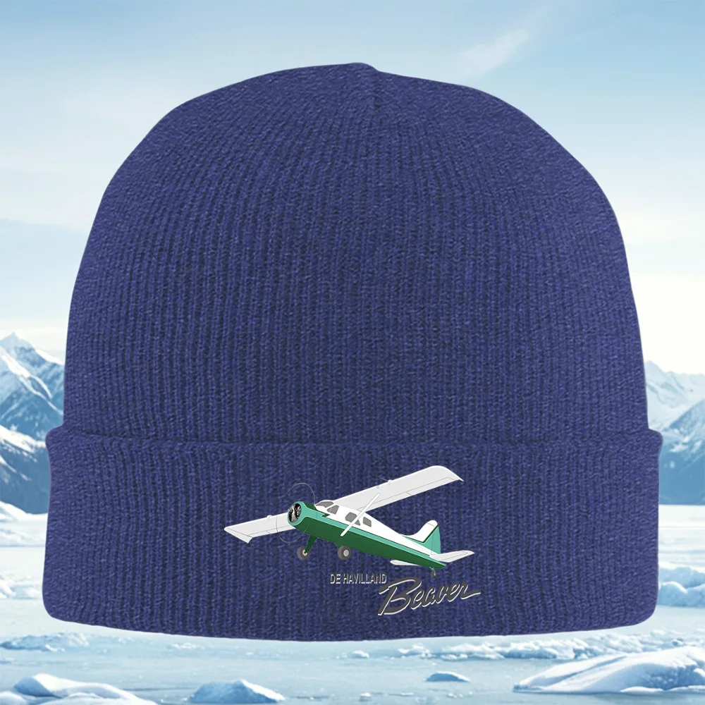 Avión, Hélice, Blanco, Maga, Verde Hombres Mujeres Gorro de Punto Unisex Gorro Jersey Gorro Invierno Térmico Cálido Navidad Al a