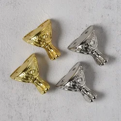 4PC Zinc Alloy Footing,29*27mm Decoration Legs,Vintage Wooden Box,Cabinet Corner,Antique Leg Corner Protector