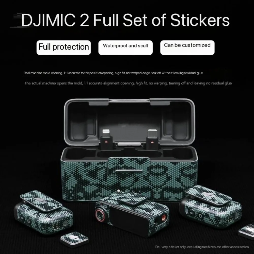 Suitable for DJI Mic2 stickers, collar clip microphone film, Mic2 protective film, no adhesive residue accessories