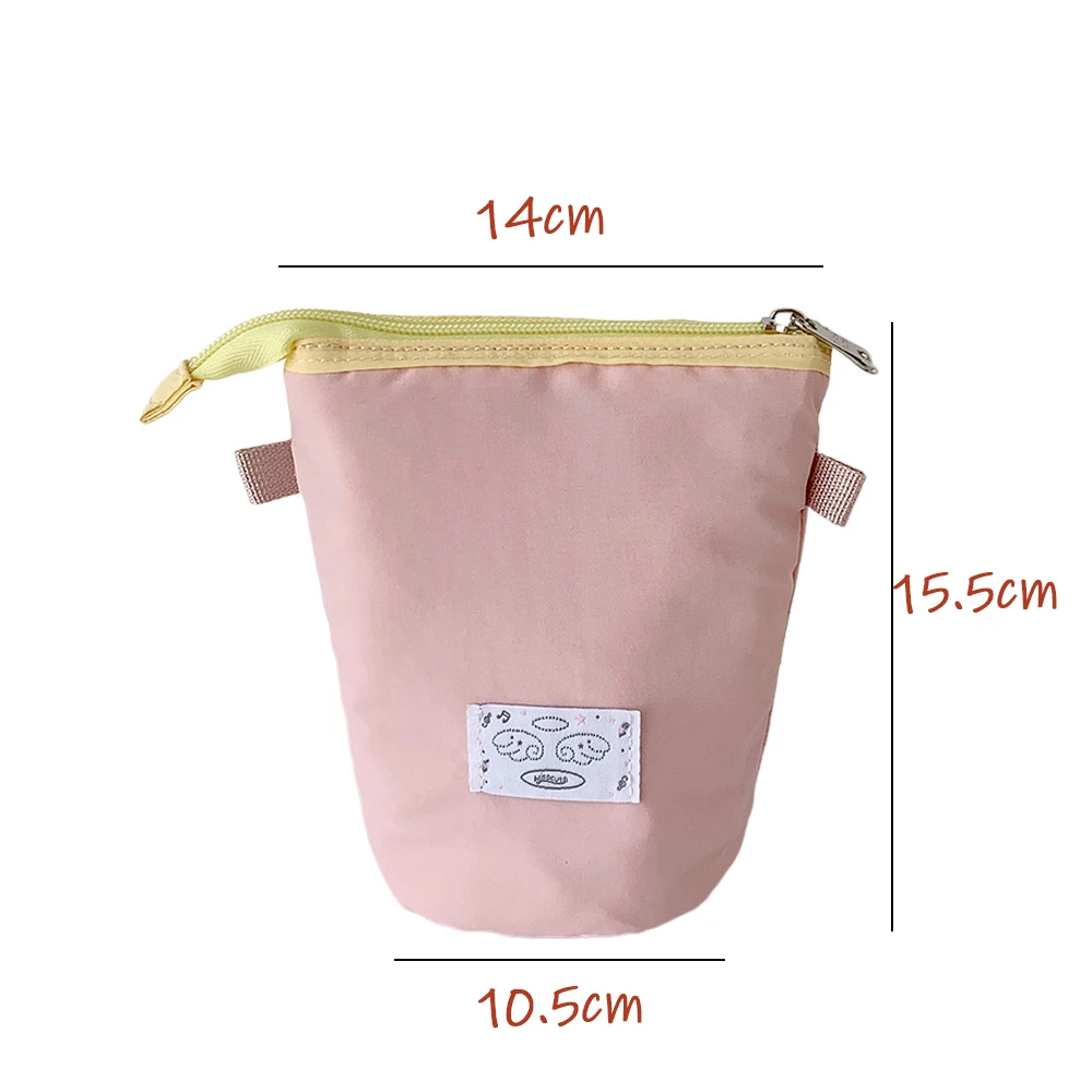 الكورية أسلوب بسيط مقلمة عمودية طالب القرطاسية حقيبة التخزين المدرسة المحمولة سعة كبيرة القلم حالة سطح المكتب القلم حقيبة