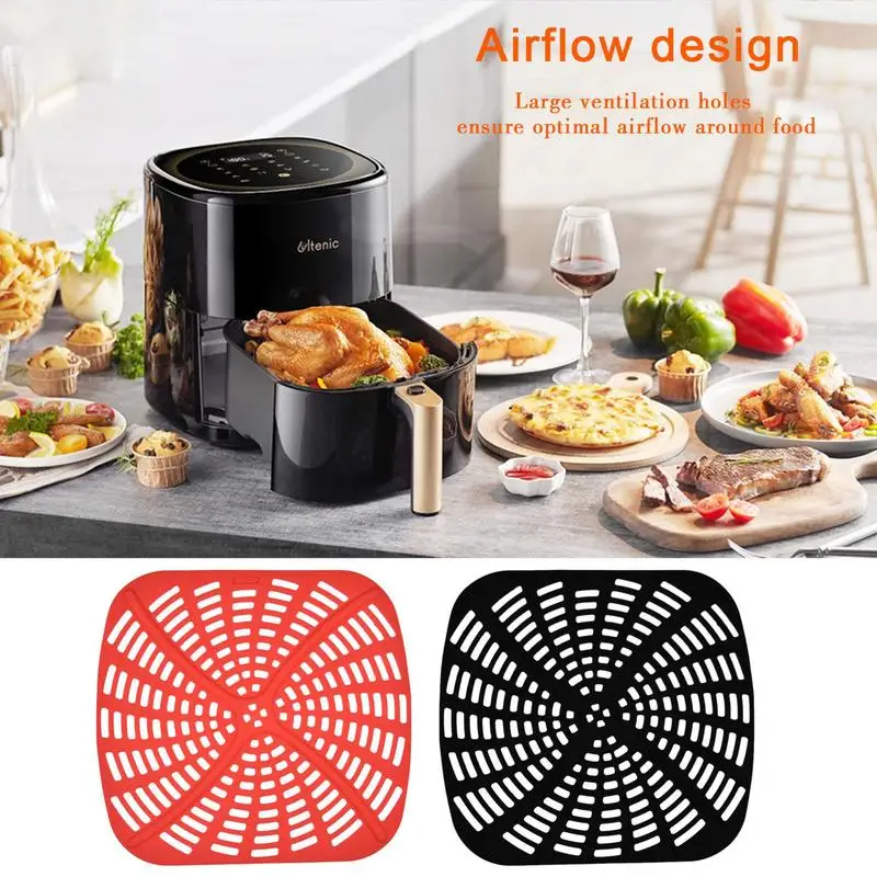 

Household Air Fryer Silicone Mat Silicone Non stick Baking Mat Pastry Tool Bakeware Oil Mats for home and Kitchen Acessories