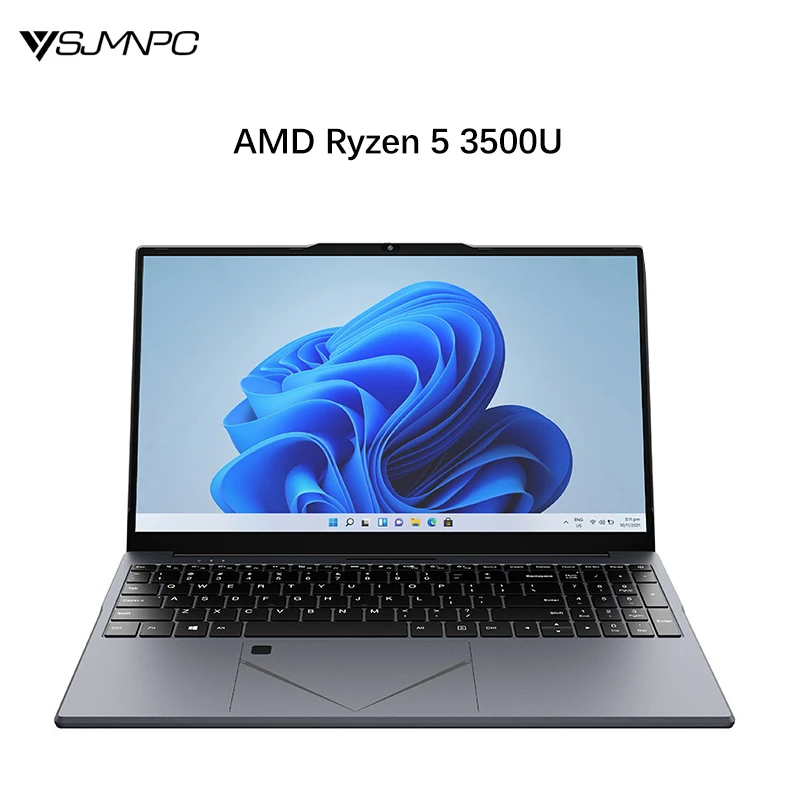 YSJMNPC 15.6 Inch IPS Screen AMD Ryzen™ 5 3500U Gaming Laptop DDR4 MAX 32GB 2*SSD Windows11 Fingerprint Notebook WiFi 5