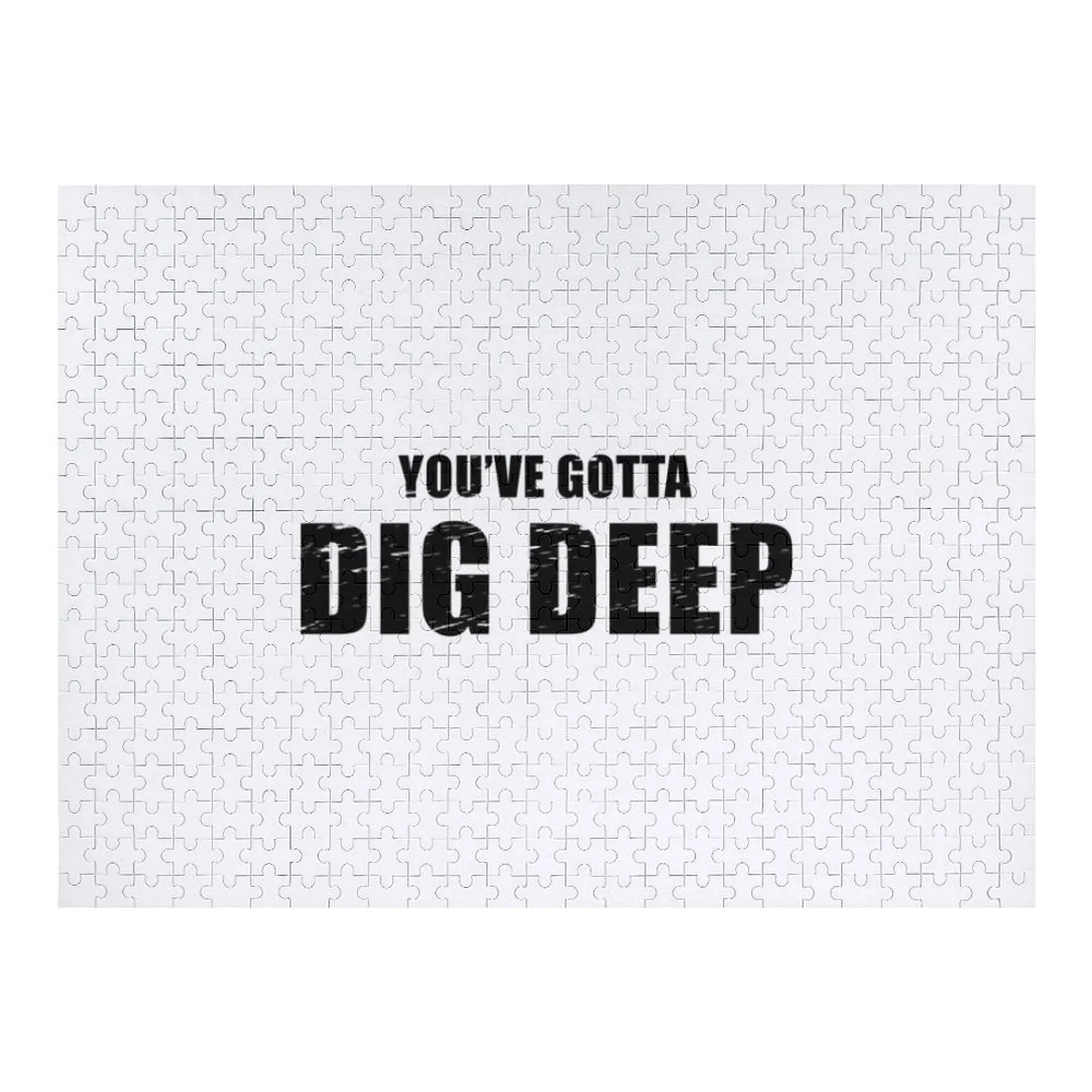 

You've Gotta Dig Deep - Survivor CBS Quote Jigsaw Puzzle Animal Custom Wooden Gift Children Puzzle