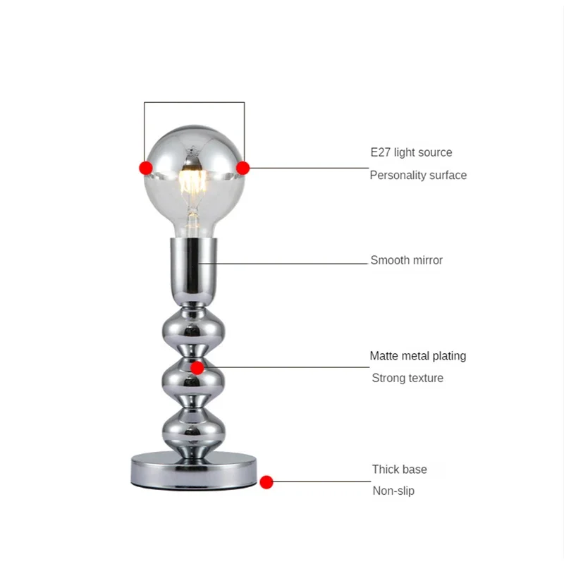 Nordic LED-bureaulamp voor slaapkamer nachtkastje Koreaanse Ins-stijl tafeldecoratie Vintage nachtlampje Bauhaus-lampen