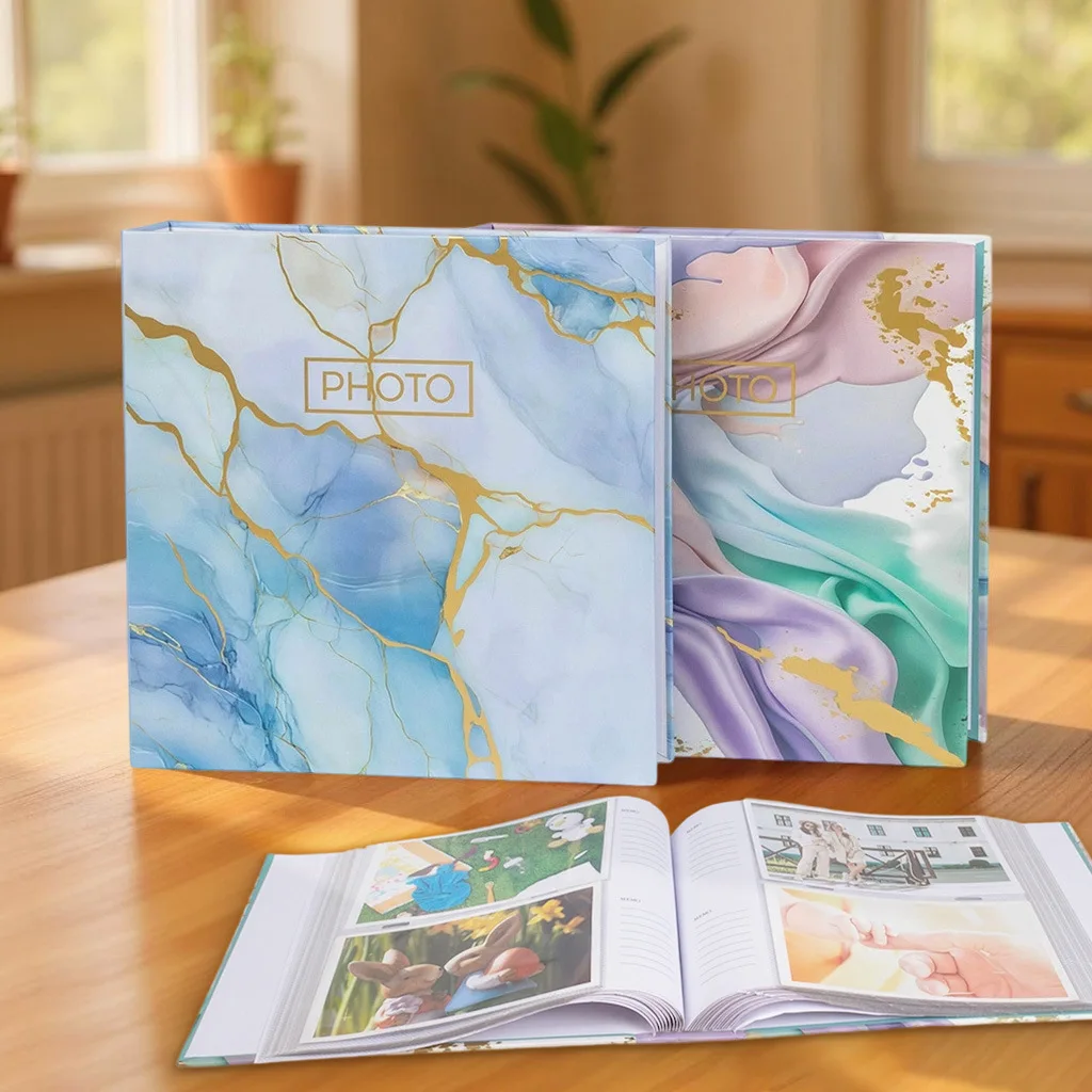 Interstitielles Fotoalbum mit 200 Fächern, Sammelalbum, Hochzeitsgedenk, Familienerinnerung, Bildaufbewahrung, 4R, 6 Zoll