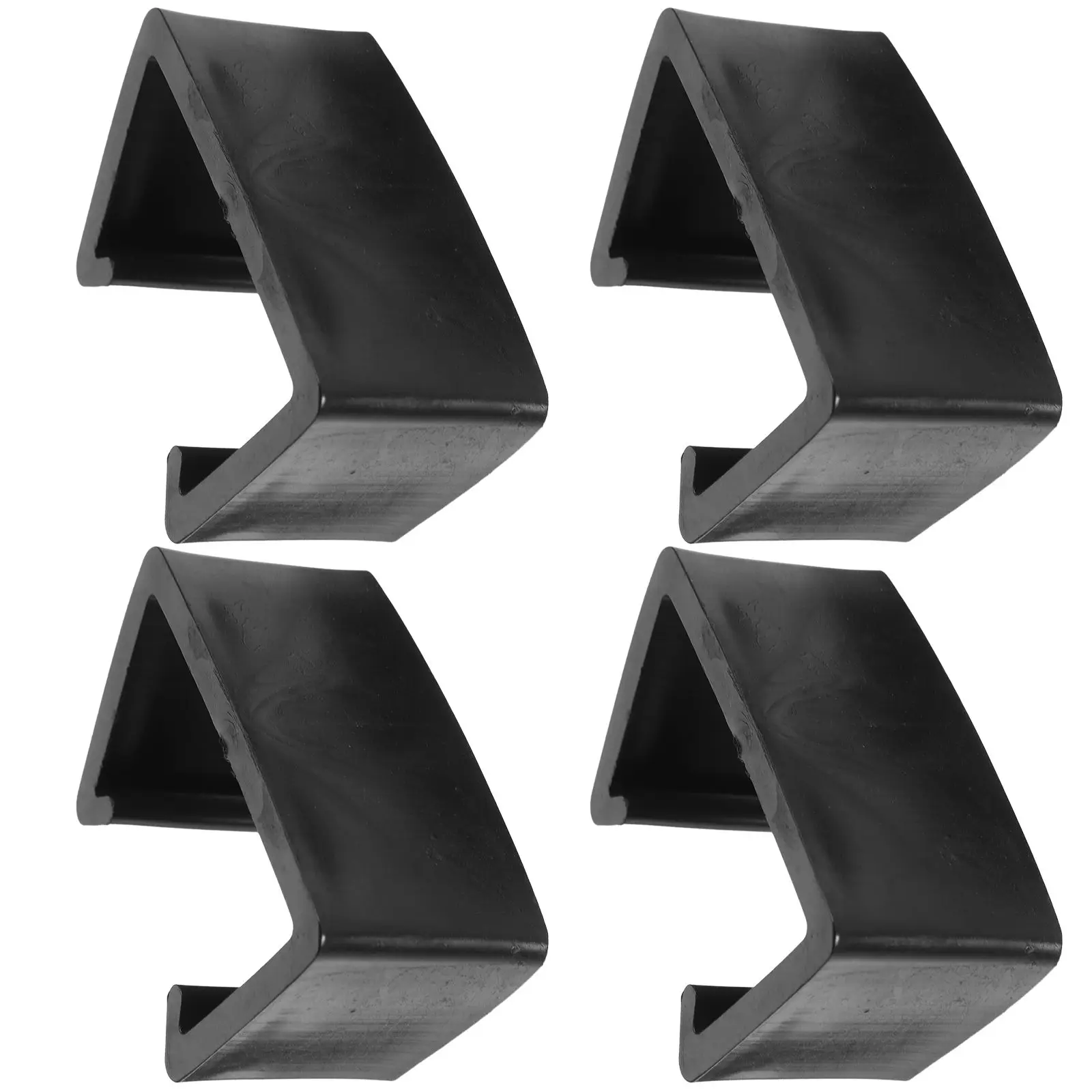

4 Pcs Patio Furniture Clips for Sofa Sectional Connectors Adjustable Wicker Rattan Chair Clamps Black Outdoor Decor
