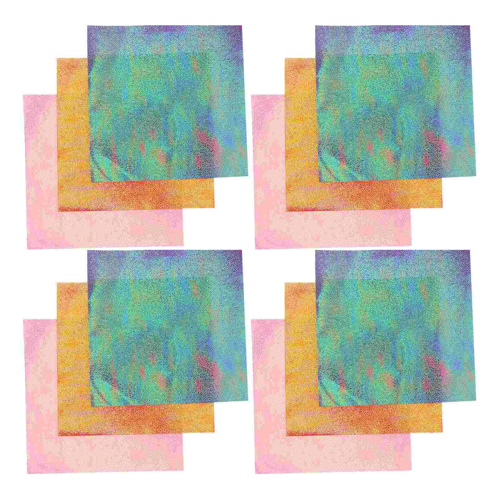 12 Sheets Glitter Origami Paper Square Sheets Vivid Colors for and Crafts Projects square paper sheet