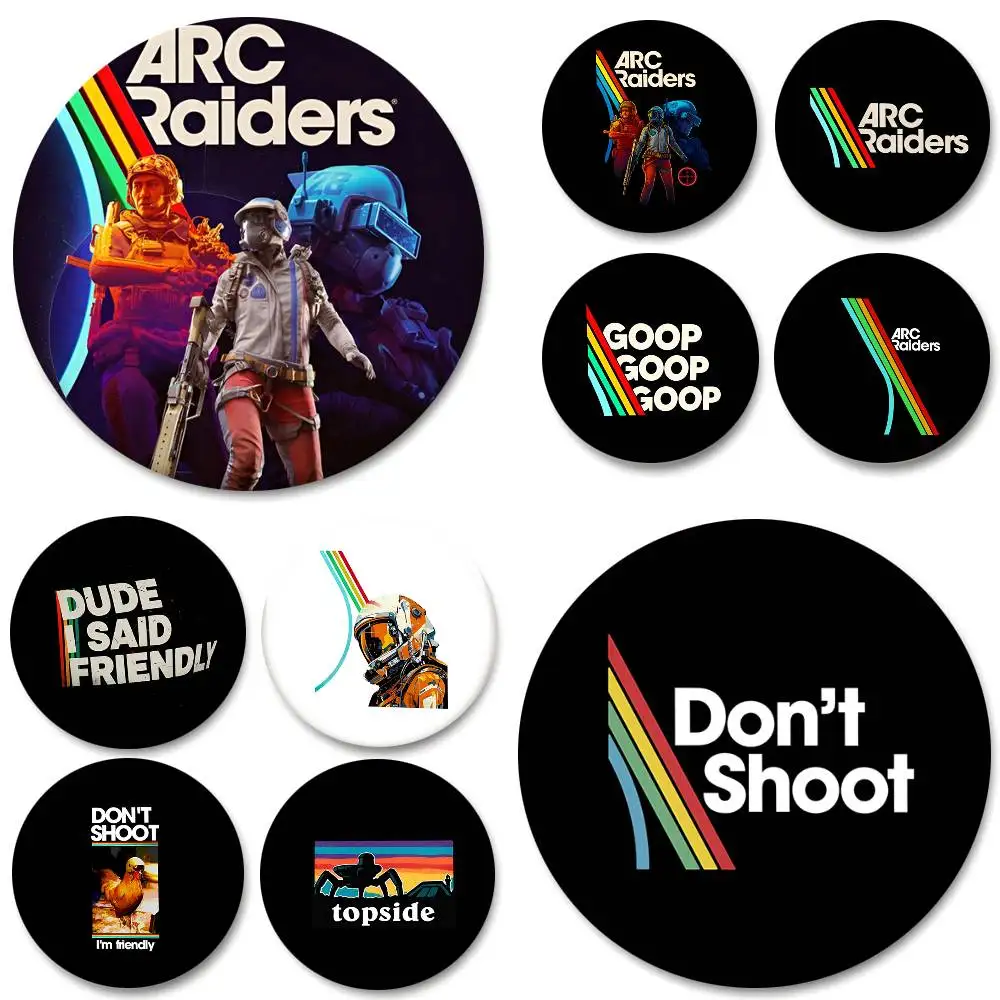 Game A-ARC R-Raiders Rundes Abzeichen Kreative Brosche Kleidung Rucksack Accessoires Anstecknadel
