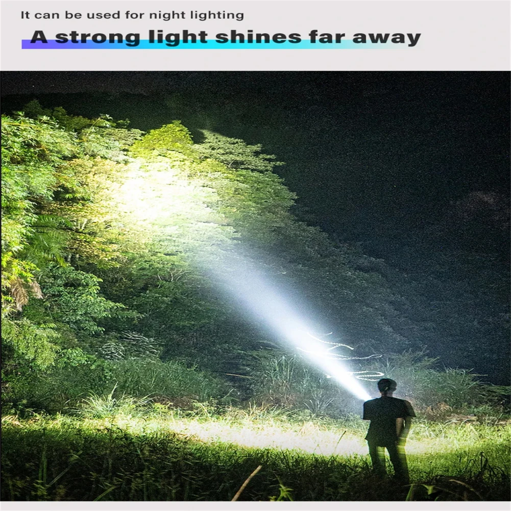 Rechargeable Flashlight Super Bright Powerful Flashlights With 3 Lighting Modes USB Charging Cable For Camping Outdoor