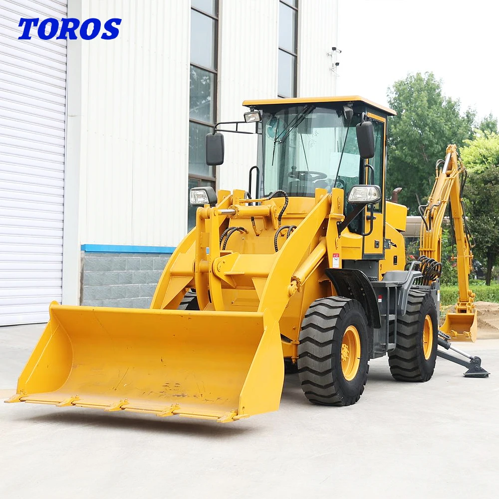 Mini Backhoe Loader 4X4 Wheel Loader Backhoe 3 Ton 5 Ton 4 Wheel Drive New Backhoe Loader for Sale customized