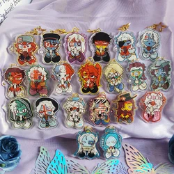 CountryHumans Anime KeyChain Cartoon Funny Men Key Chain for Women Creative Kawaii Figure Charms Acrylic Keyring Pendant Gifts