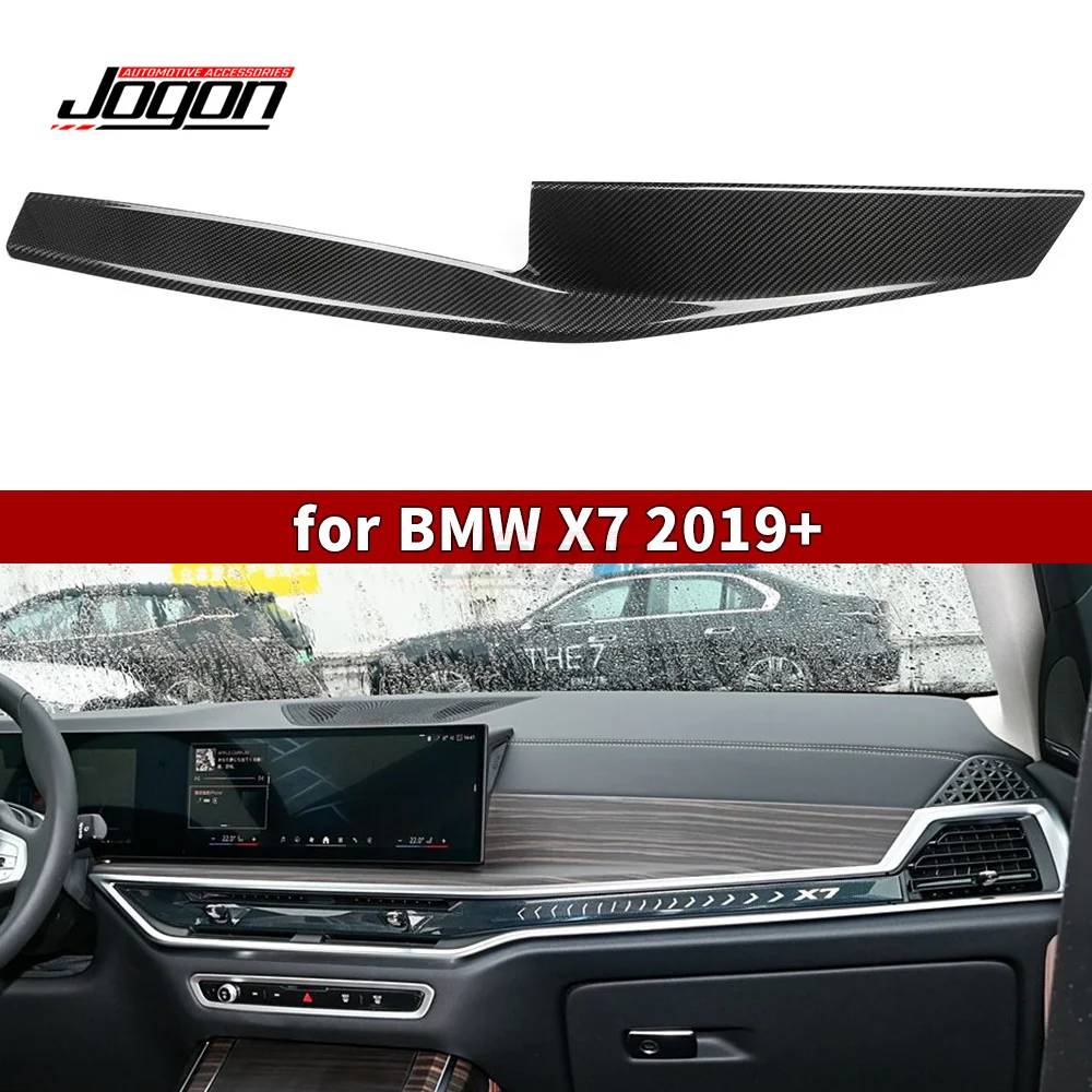

Real Dry Carbon Fiber Inner Console Dashboard Panel Trim Interior Accessories For BMW X5 G05 X7 G07 M60i 2024 2025