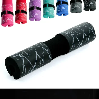 Hombreras con barra para gimnasio, Fitness, gruesas, antideslizantes, levantamiento de pesas, sentadillas, entrenamiento de fuerza, soporte para el cuello, almohadilla de protección