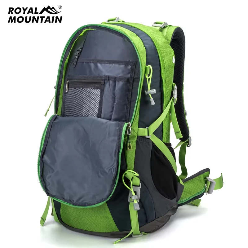 45L في الهواء الطلق تسلق على ظهره تعليق سعة كبيرة التخييم السفر متعددة الوظائف مقاوم للماء حقيبة كتف خفيفة الوزن #3